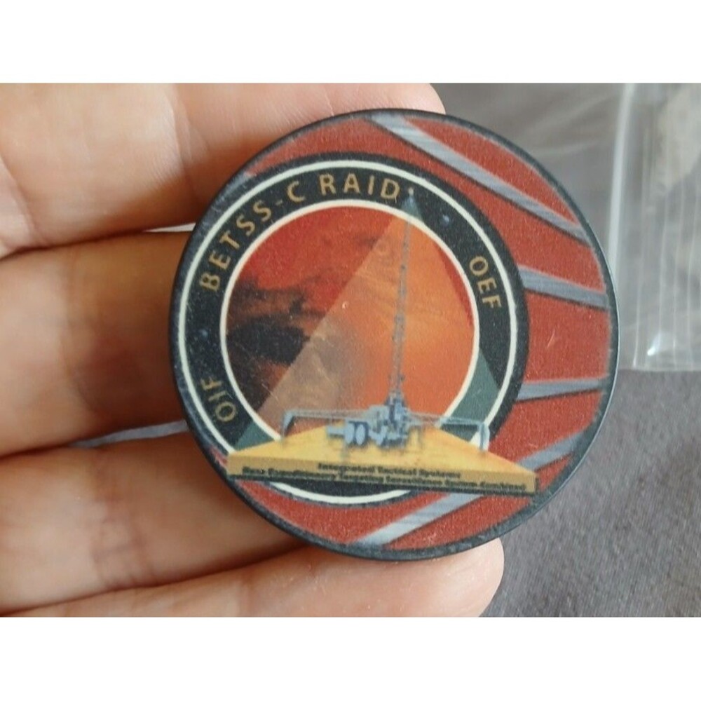 Operation Enduring Freedom OEF Betss-C Raid Military Challenge Poker Chip